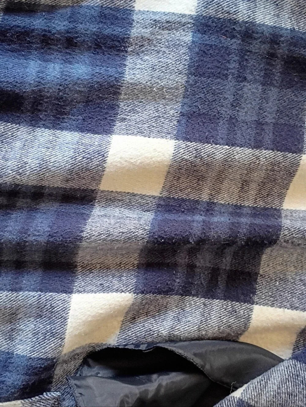 Mens Banana Republic Plaid Overshirt Jacket - Navy & White